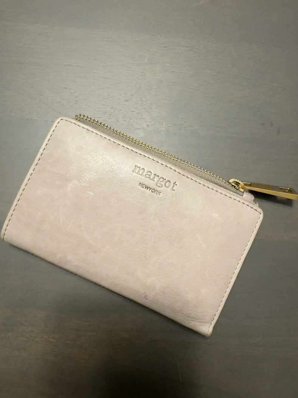 Taupe Margot New York Leather Wallet